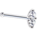 BodyCandy 14k White Gold Clear 1.5mm CZ Marquise Nose Ring — lifestyle context