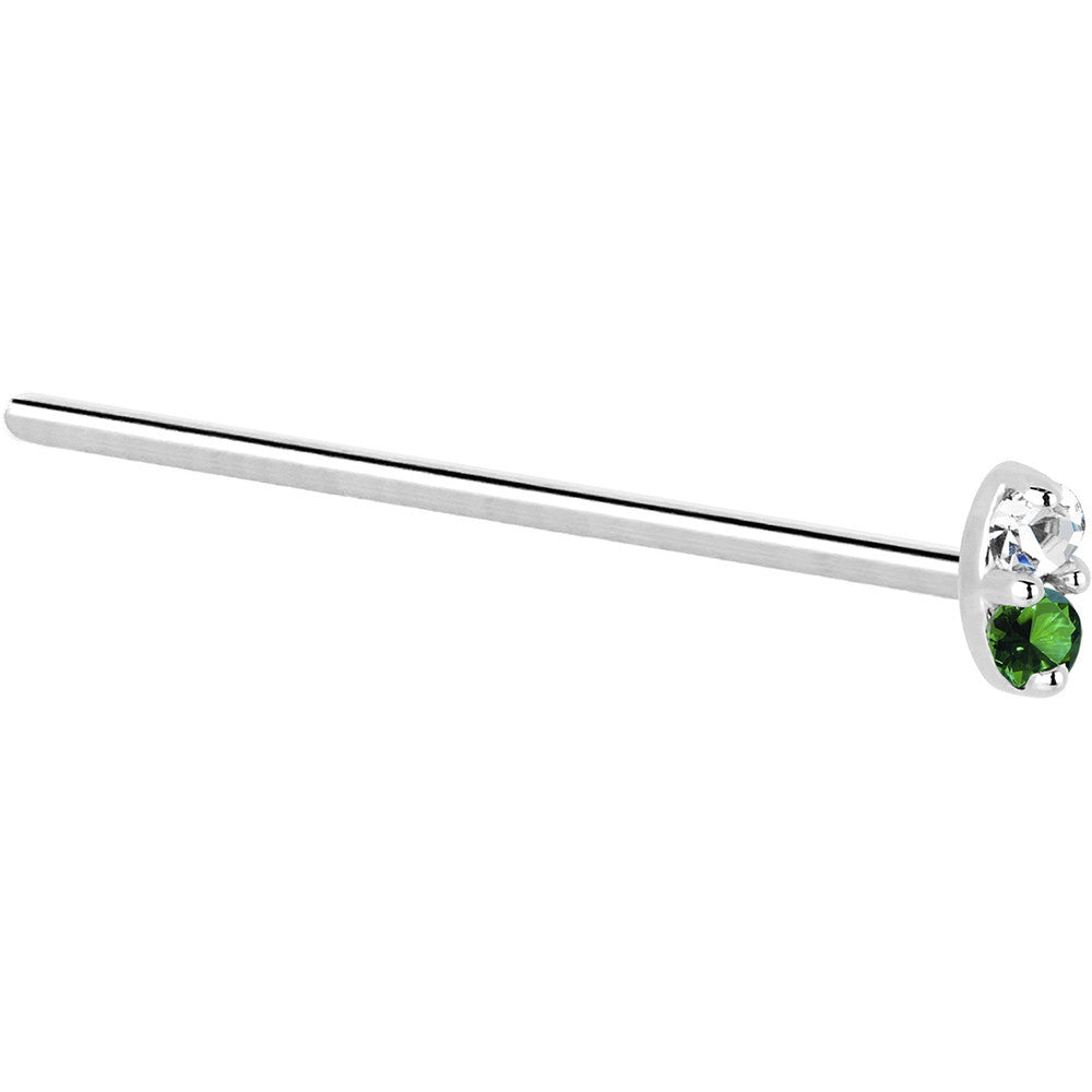 BodyCandy 14k White Gold 1.5mm Genuine Emerald Diamond Marquise Nose Ring — lifestyle context