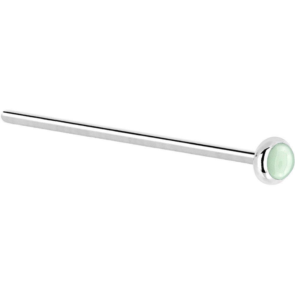 BodyCandy Solid 14K White Gold 2mm Aventurine Quartz Nose Ring — lifestyle context