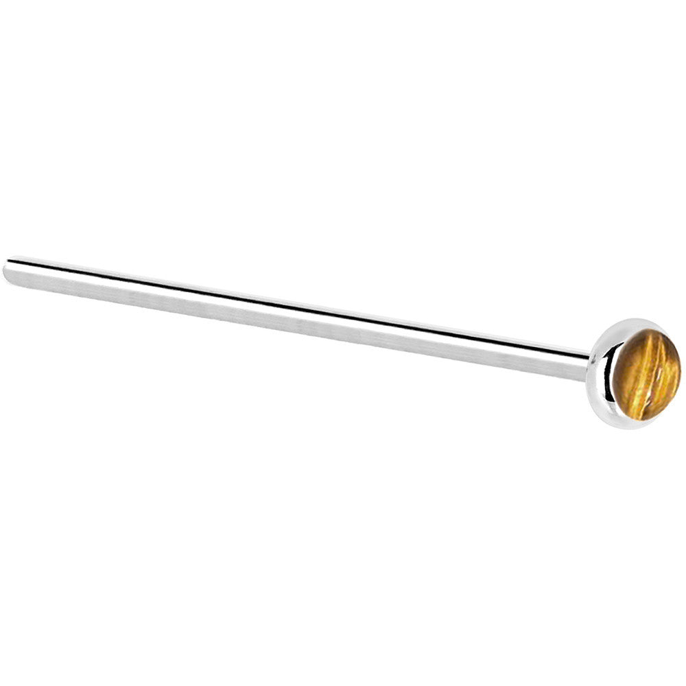 BodyCandy Solid 14K White Gold 2mm Tiger Eye Nose Ring — lifestyle context