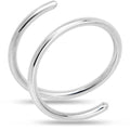 BodyCandy Double Hoop Nose 925 Sterling Silver Spiral Nose Ring 20G 8mm Right — main product shot