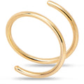 BodyCandy Double Hoop Nose 14k Yellow Gold Filled Spiral Nose Ring — fabric or material detail
