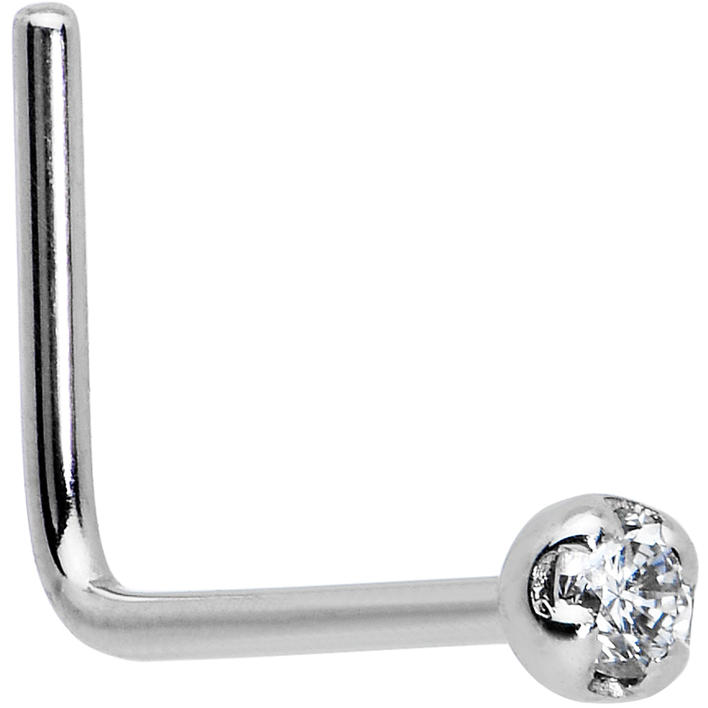 BodyCandy 14k Solid White Gold Genuine 1.5mm Diamond Micro Nose Ring — packaging