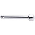BodyCandy Solid 14K White Gold 1.5mm Ball Nose Ring — in-use photo