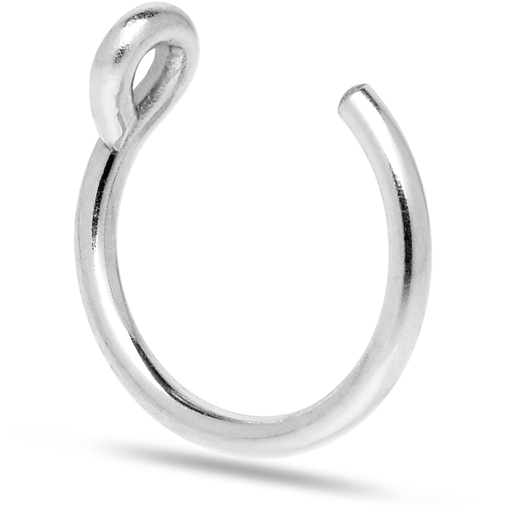 BodyCandy 925 Sterling Silver Fake Nose Ring — main product shot
