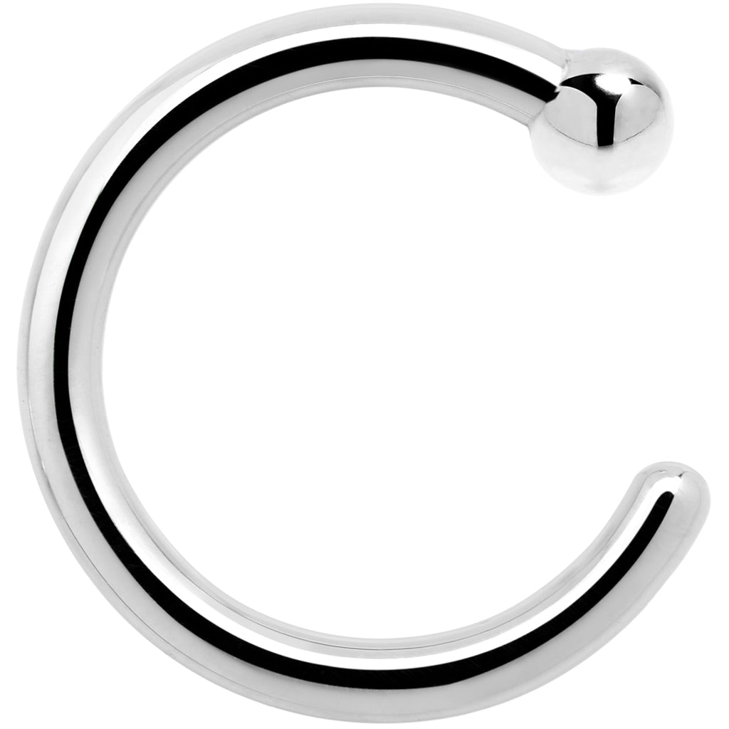 BodyCandy Real Platinum Nose Hoop - Hypoallergenic & Luxurious — alternative angle