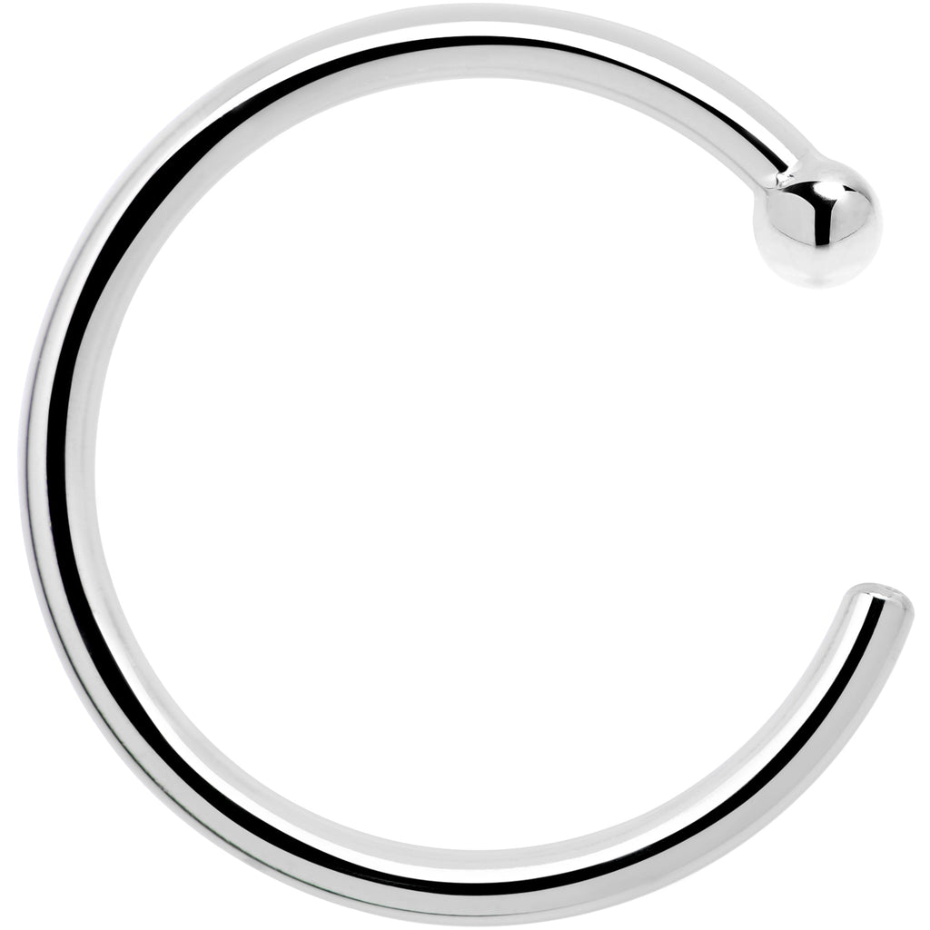 BodyCandy Real Platinum Nose Hoop - Hypoallergenic & Luxurious — feature highlight