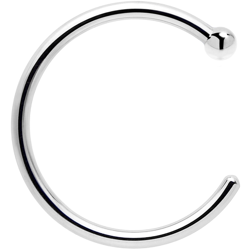 BodyCandy Real Platinum Nose Hoop - Hypoallergenic & Luxurious — comparison shot