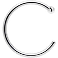 BodyCandy Real Platinum Nose Hoop - Hypoallergenic & Luxurious — comparison shot