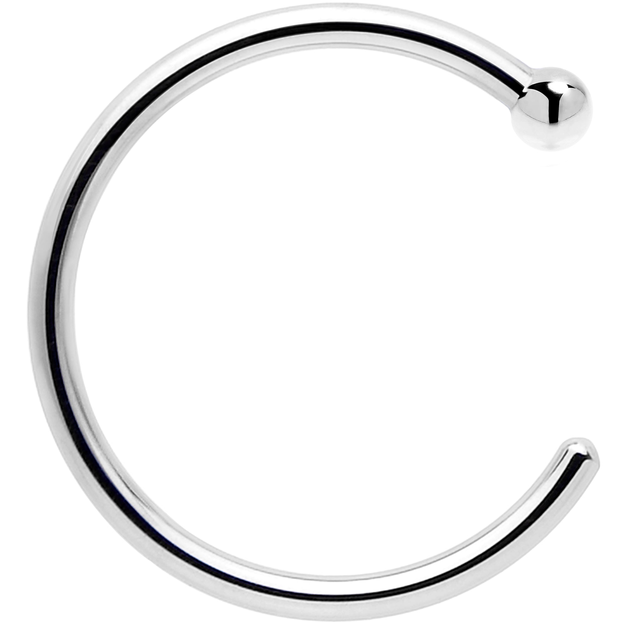 BodyCandy Real Platinum Nose Hoop - Hypoallergenic & Luxurious — comparison shot