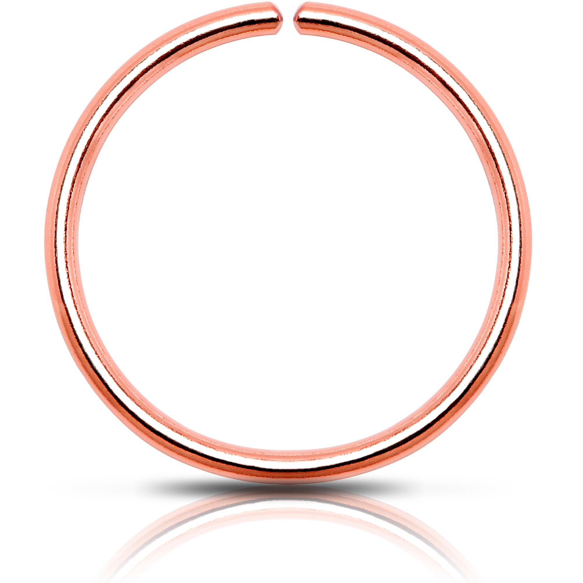 BodyCandy Single Hoop Nose 14k Rose Gold Filled Nose Hoop Ring — main product shot