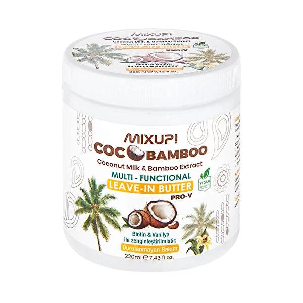 Mixup Butter Cocobamboo Hair Butter: Intense Moisture, Repair & Growth with Coconut Oil, Biotin & Bamboo Extract (6.76 fl oz)