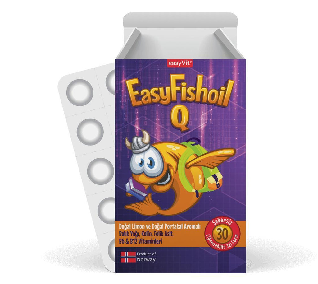 EasyFishoil Q Chewable Omega-3 for Kids - , and Vision - 30 Count