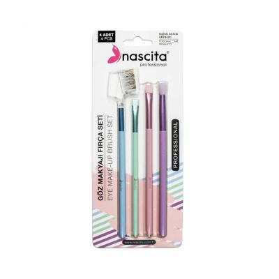 Nascita Makeup Brush Set - 4 Piece Eye Makeup Brushes for Precise Application