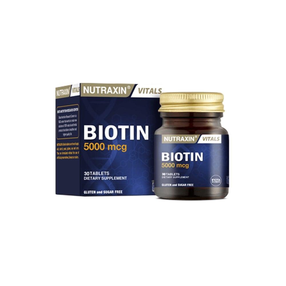 Nutraxin Biotin 5000mcg 30 Tablets