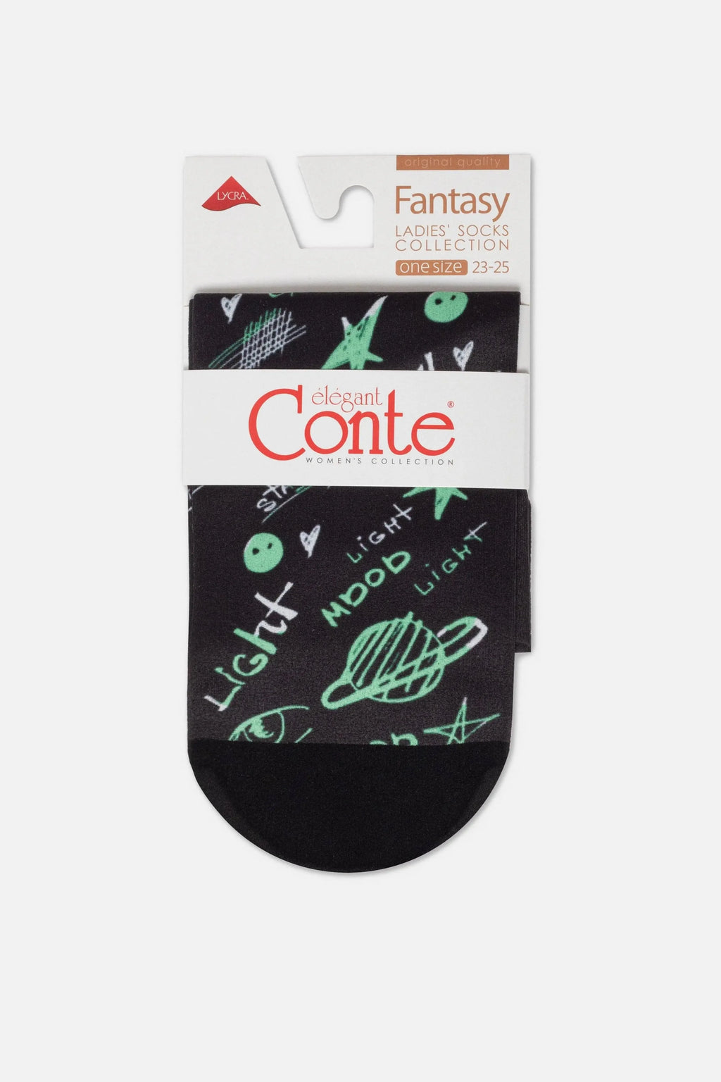 TheRanok.com Dense Socks Conte Fantasy 913 - Moon Pattern — size reference
