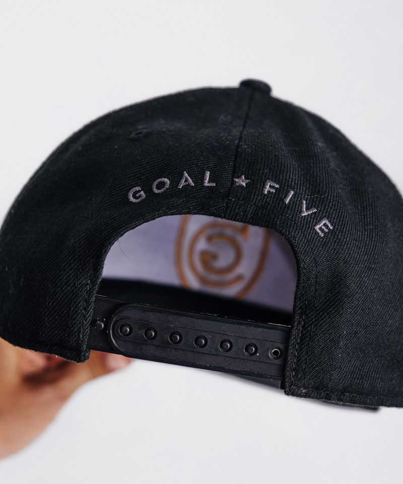 Goal Five G5 Flat Billed Snap Back Hat — back view