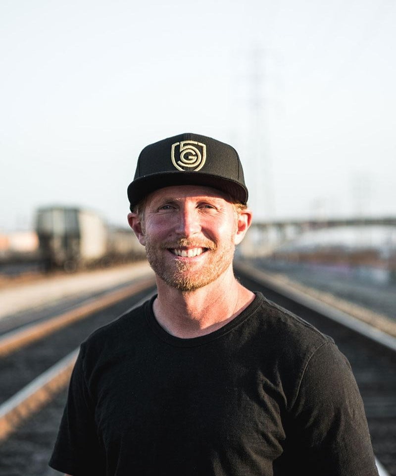 Goal Five G5 Flat Billed Snap Back Hat — detail close-up