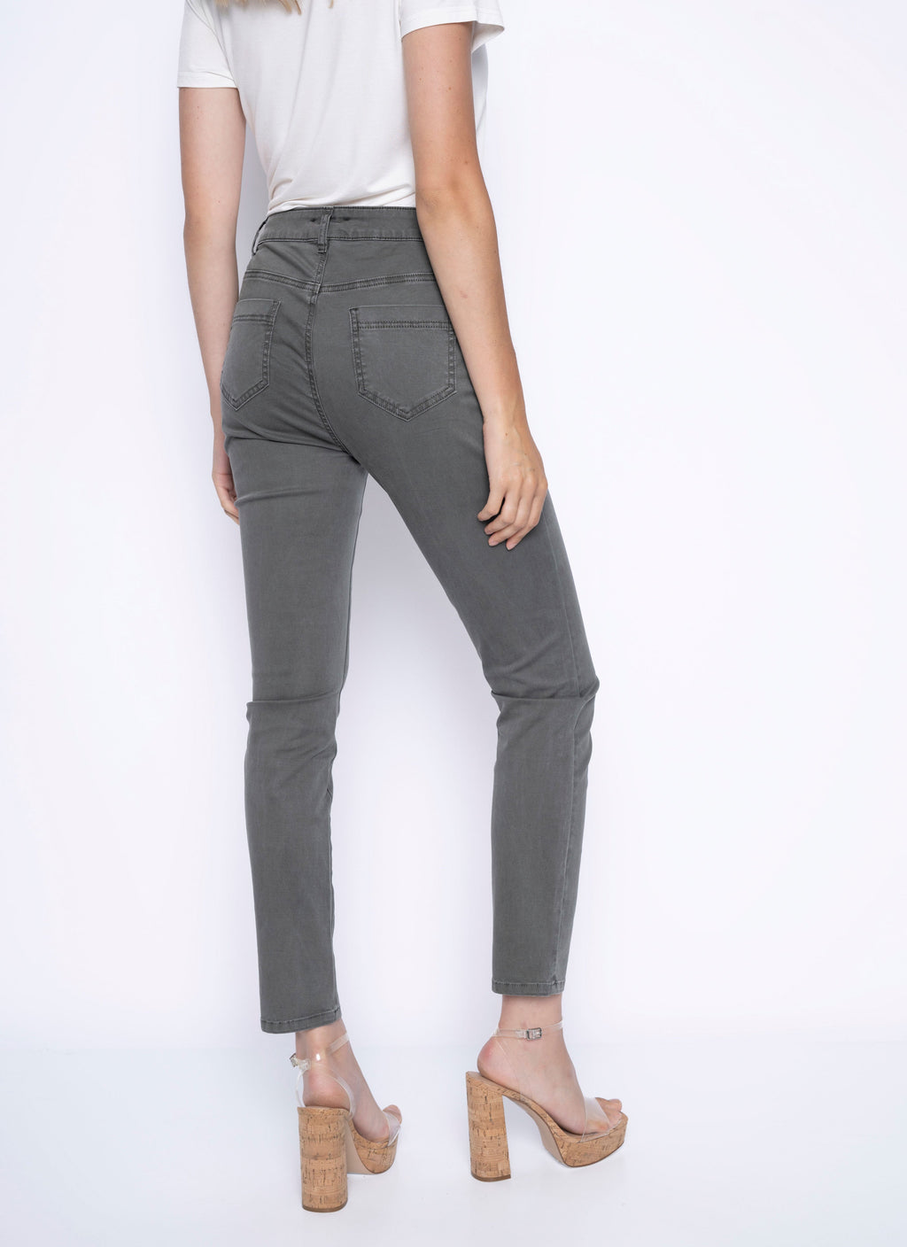KADOU BOUTIQUE Picadilly Lace Pocket Detail Pants — detail close-up