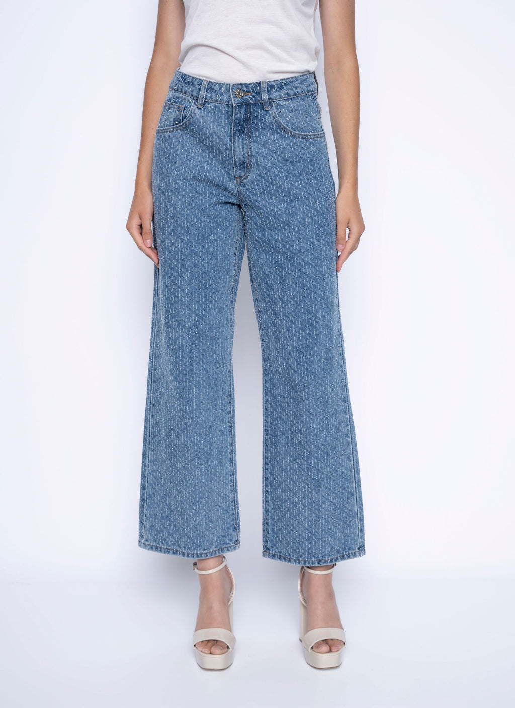 KADOU BOUTIQUE Picadilly Wide Leg Jeans — main product shot