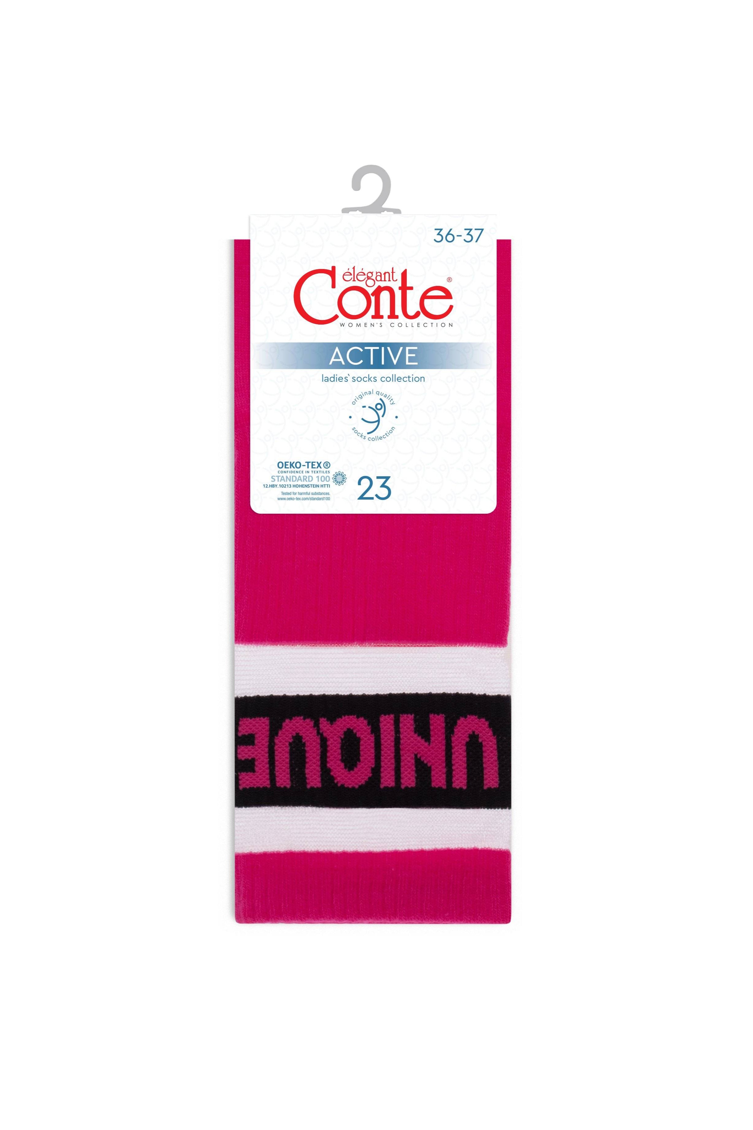 TheRanok.com Conte Cotton Long Socks Active 156 - "Unique" — back view