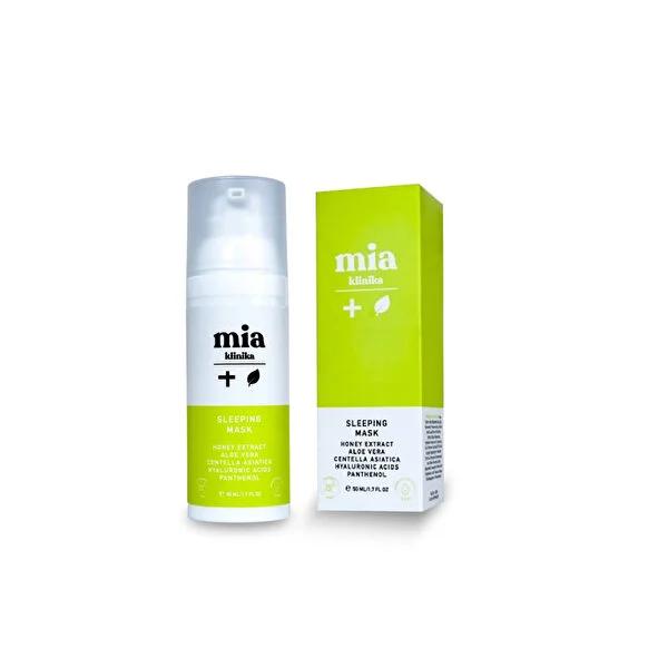 Mia Klinika Overnight Hydration: Sleeping Mask with Honey & Cica - Deep Moisturizing, Soothing & Anti-Wrinkle Face Mask for Radiant Skin