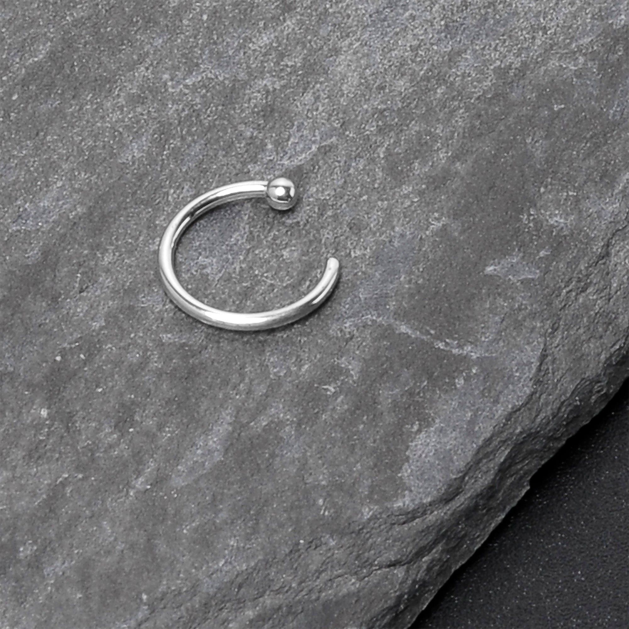BodyCandy 20G 5/16 Solid 14K White Gold Nose Hoop — packaging