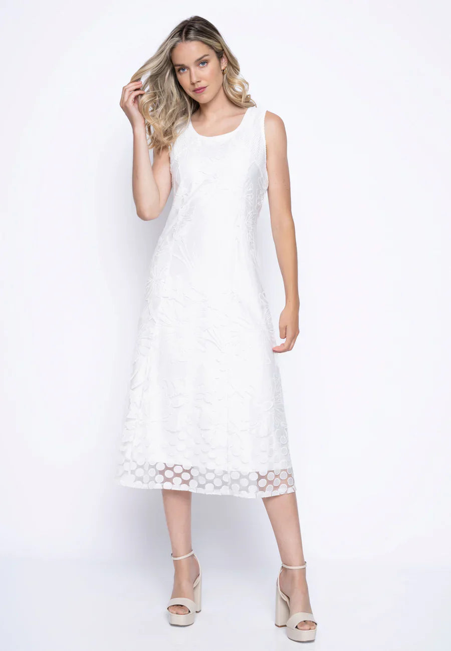 KADOU BOUTIQUE Picadilly Sleeveless Mesh Dress — main product shot