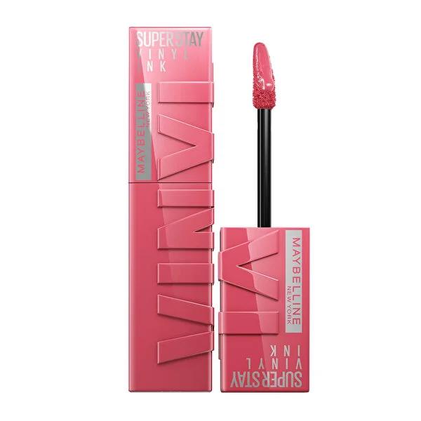 Maybelline Super Stay Vinyl Ink Long-Lasting High Shine Lipstick - Smudge-Resistant, Non-Sticky Formula
