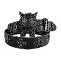 Rhinestone Belt Store Rhinestone Belt Store Black Strap with Black Rhinestones Rhinestones —… — main product shot