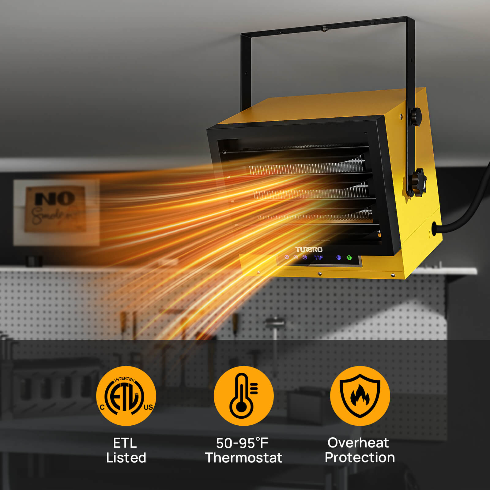 Neighborhood GH7500 Garage Heater – TURBRO, view 5