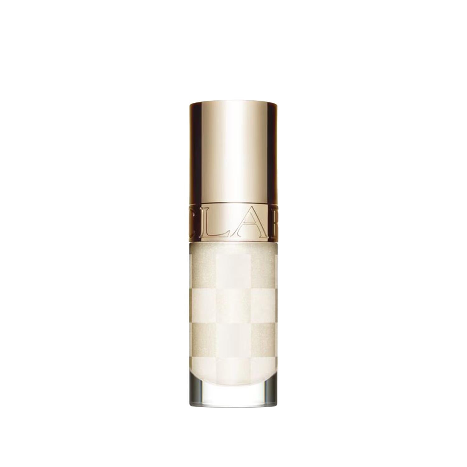 Clarins Lip Comfort Oil: Hydrating White Lip Oil Treatment with Glossy Shine, 7ml - Deeply Moisturizes & Enhances Natural Lip Color