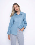KADOU BOUTIQUE Picadilly Rhinestone Shirt — main product shot