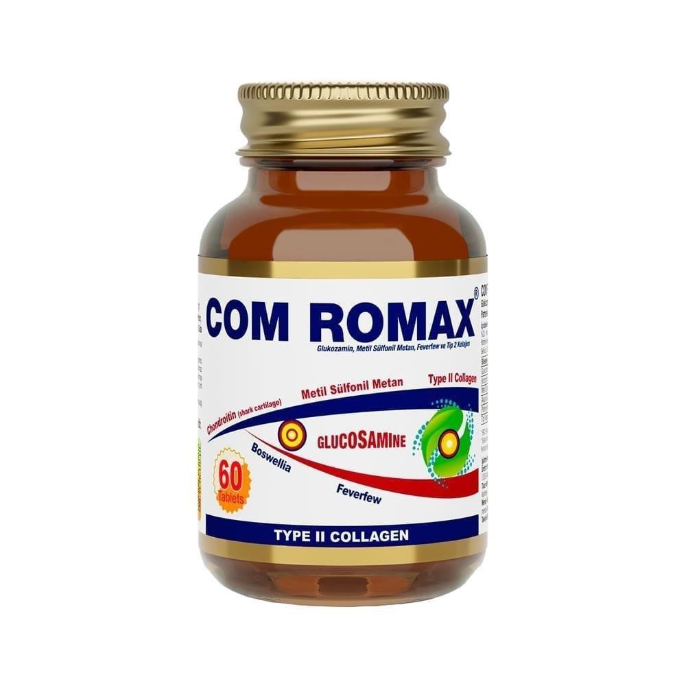 Com Romax 60 Tablet - Joint Health Supplement with Glucosamine, Chondroitin, and Type 2 Collagen