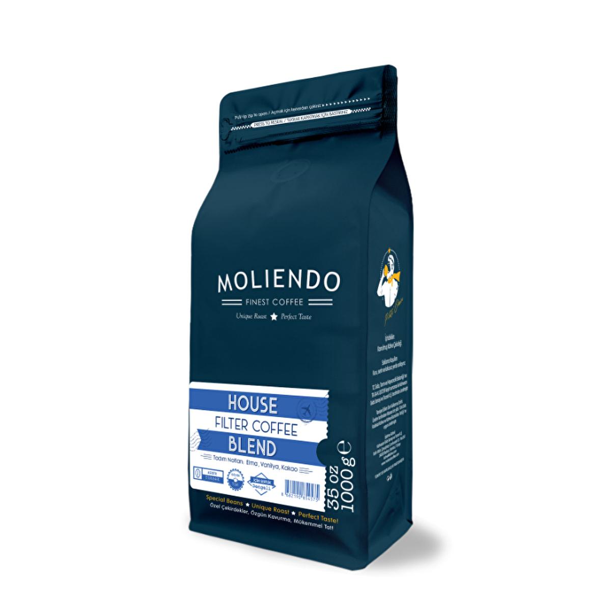 Moliendo Whole Bean Coffee House Blend - Rich Flavor Profile, 1000g