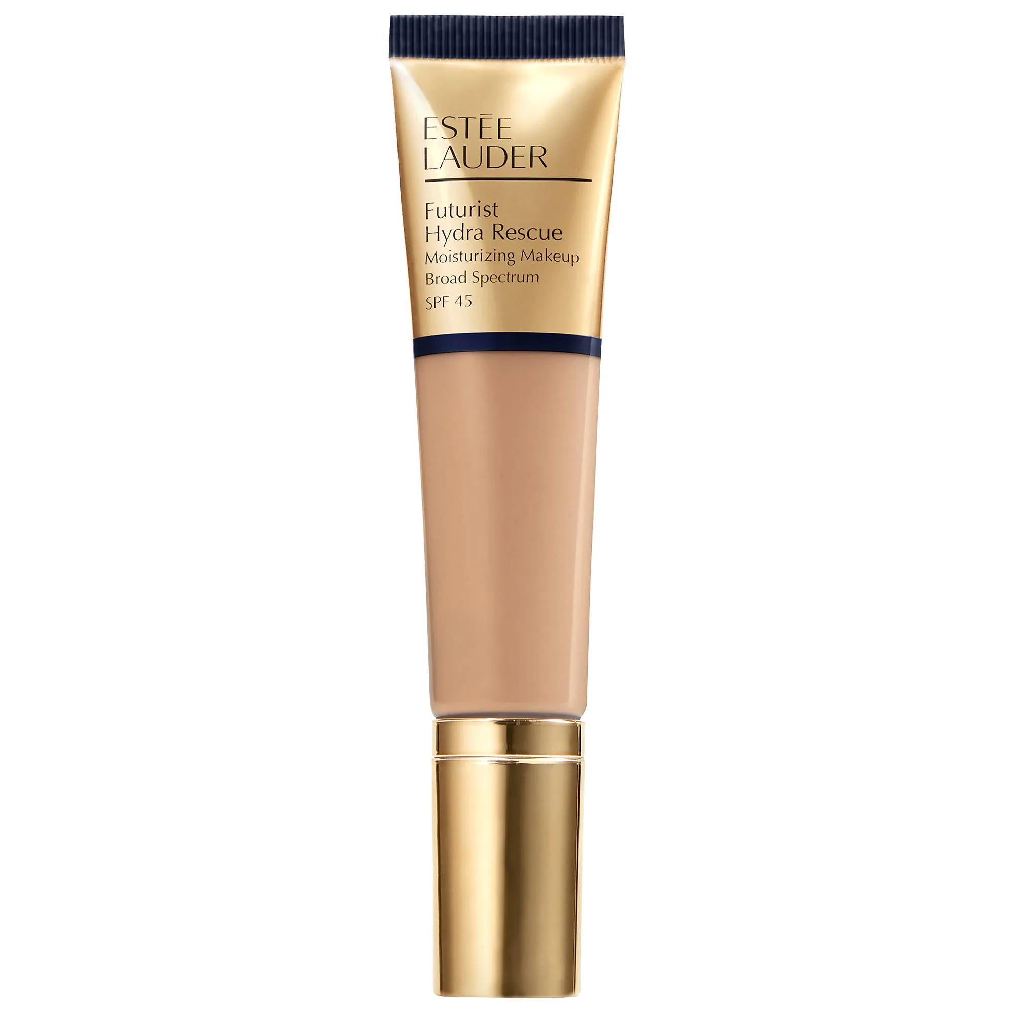 EstŽe Lauder Futurist Hydra Rescue Moisturizing Foundation SPF 45: Radiant, Anti-Aging, & Sun Protection - Vitamin E Enriched