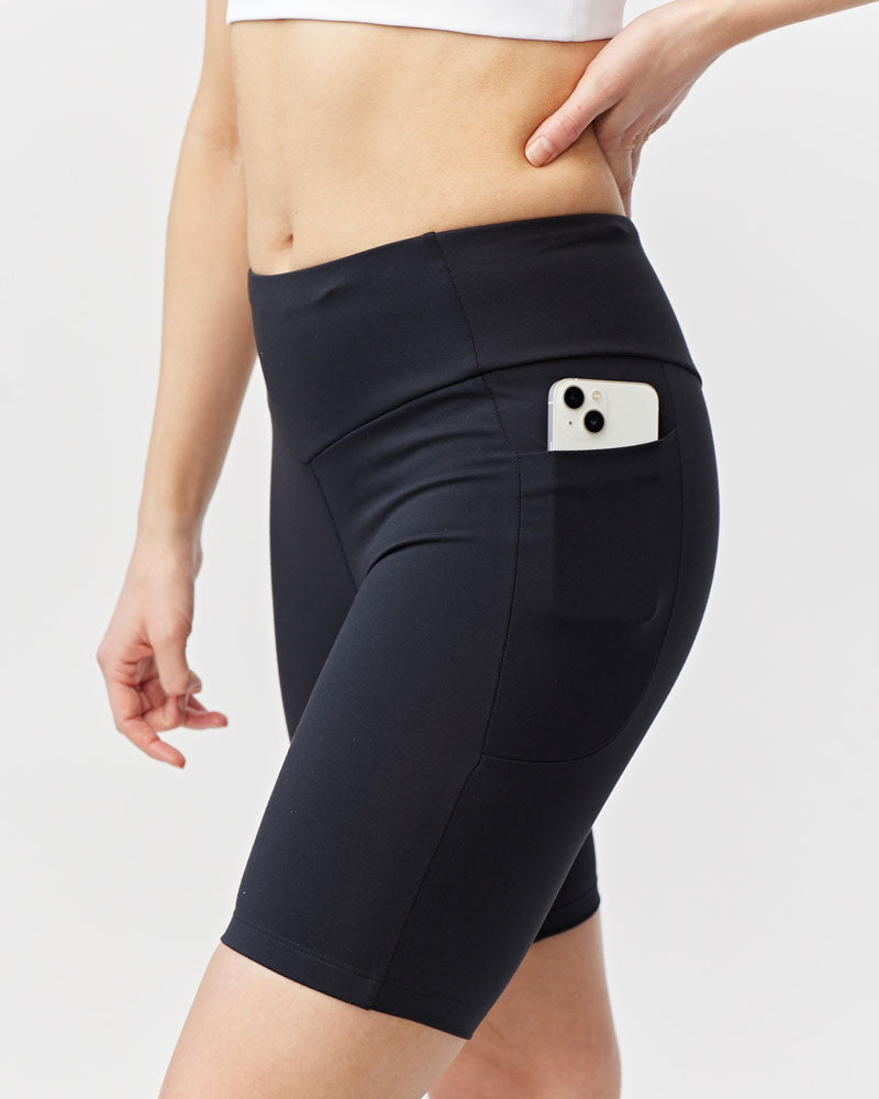 Goal Five Go Again Bike Short 8" — lifestyle context