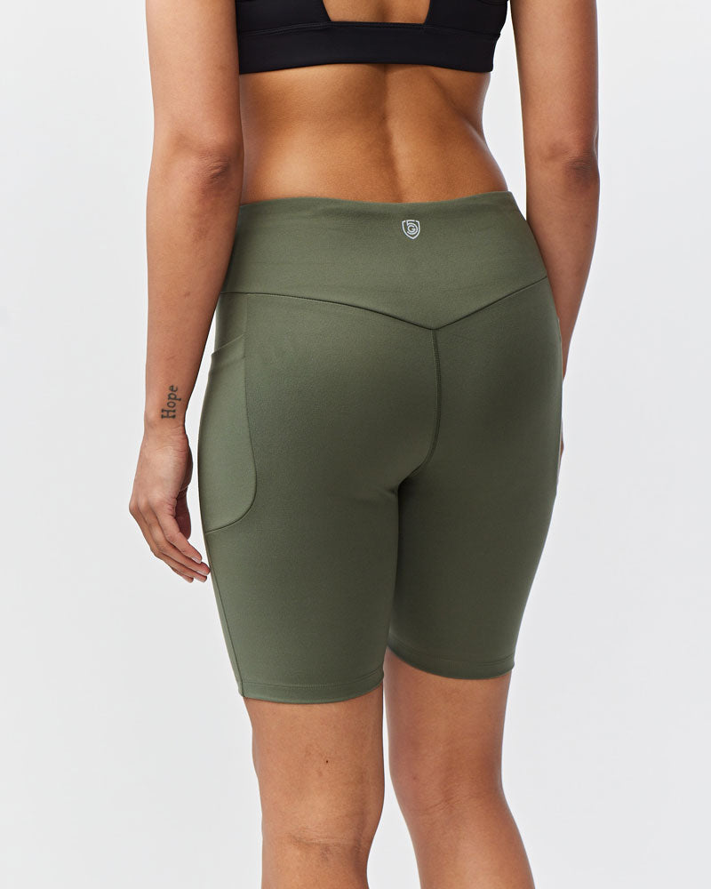 Goal Five Go Again Bike Short 8" — size reference