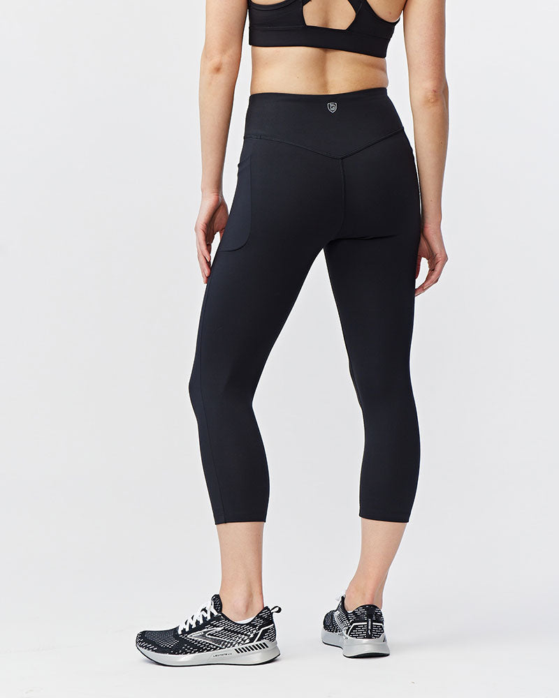Goal Five Go Again Women's Cropped Leggings Length 21" — side view
