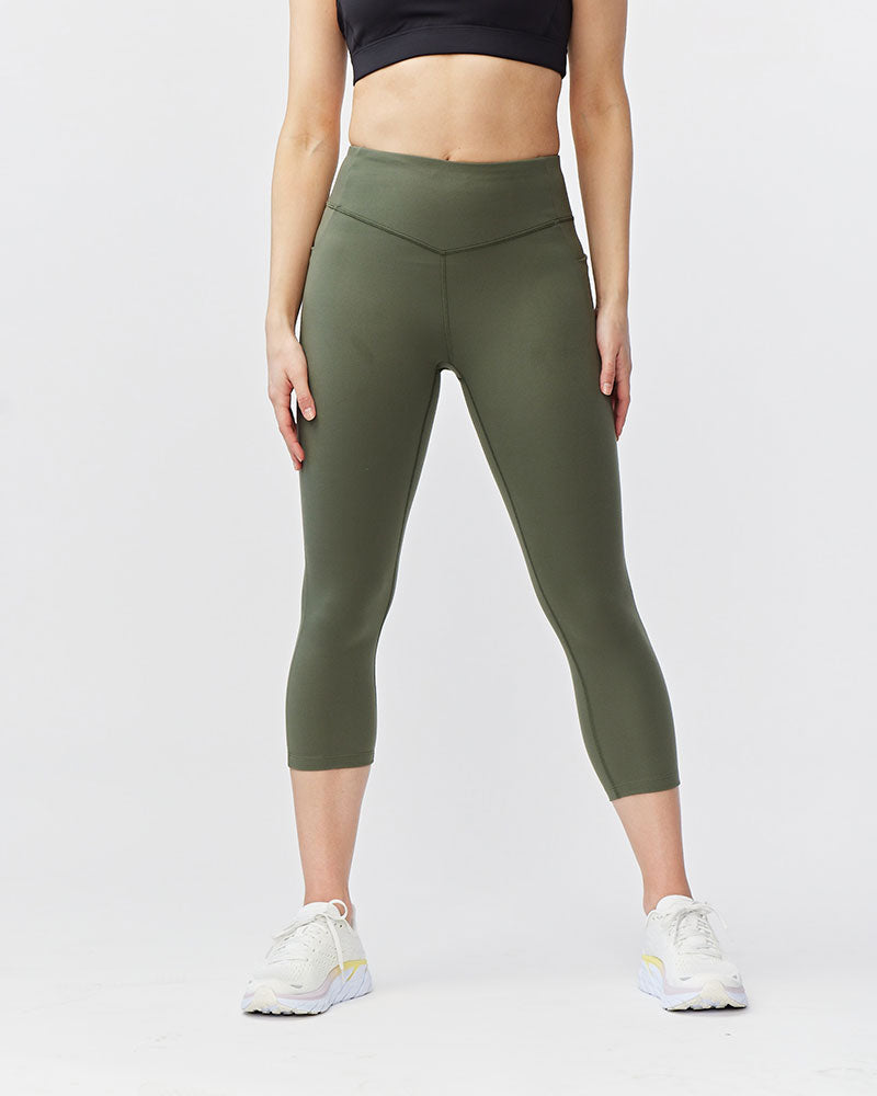 Goal Five Go Again Women's Cropped Leggings Length 21" — color detail