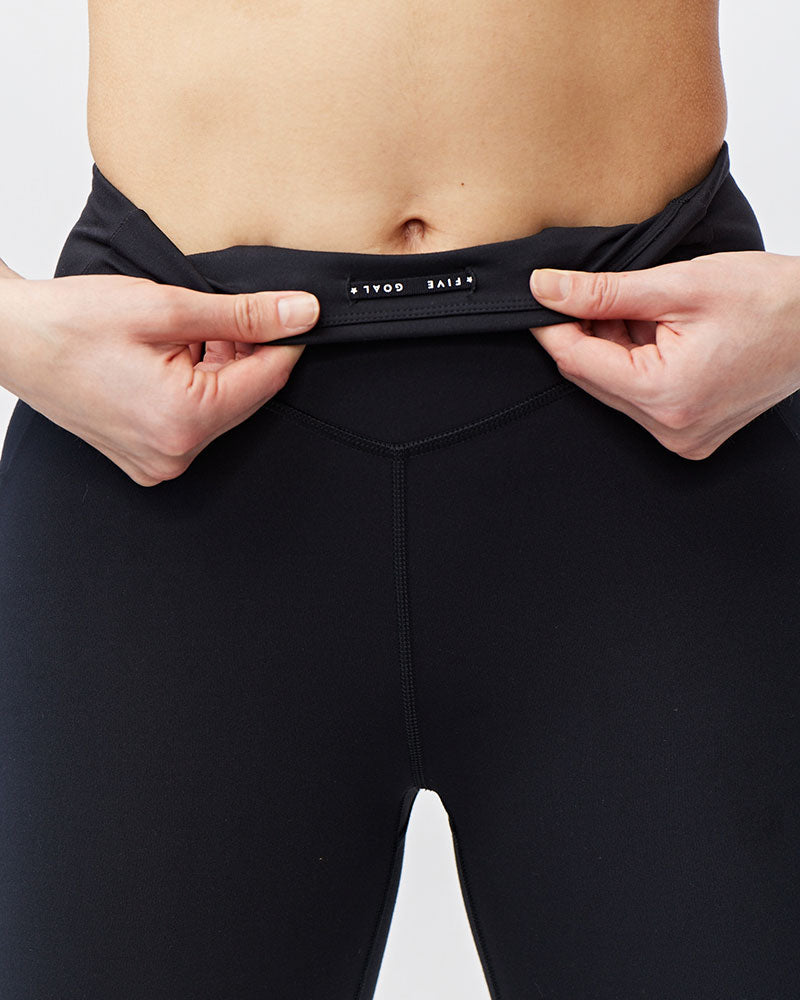 Goal Five Go Again Women's Cropped Leggings Length 21" — fabric or material detail