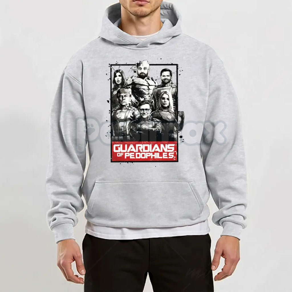 Pasimax GOP Guardians of Pedos Statement Hoodie – Edgy Political Satire Pullover, Unisex Social Commentary Apparel — main pro