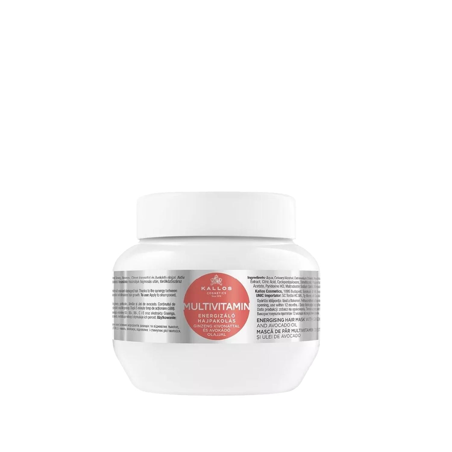 Kallos Cosmetics Multivitamin Hair Care Mask - 9.3 fl oz Nourishing Treatment for Damaged Hair
