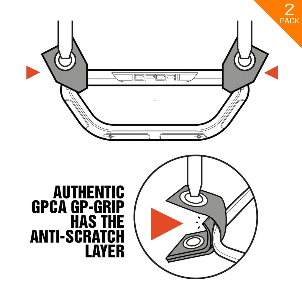GPCA GP Back Grip PRO — Rear Headrest Handles for All Cars & Trucks — size reference