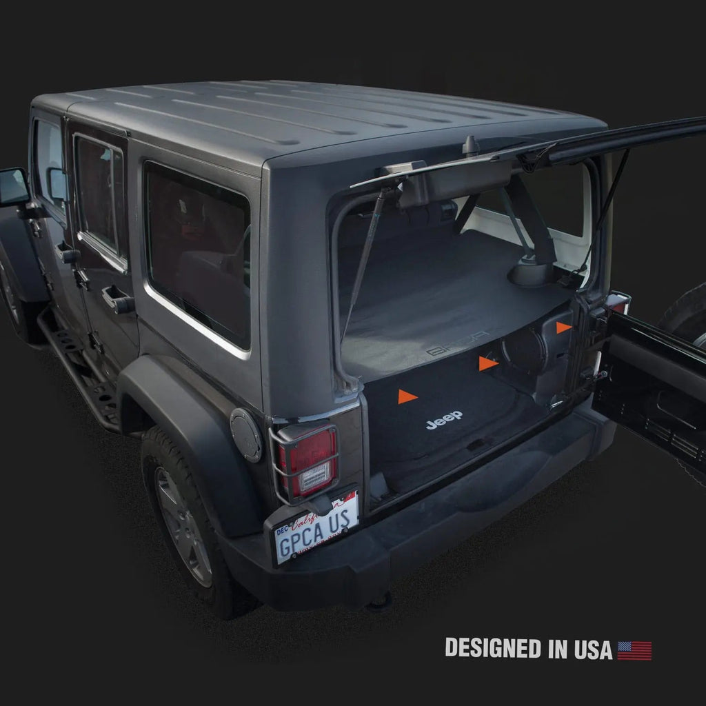 GPCA Jeep Wrangler JK 4DR Cargo Cover LITE (2007–2018) — fabric or material detail