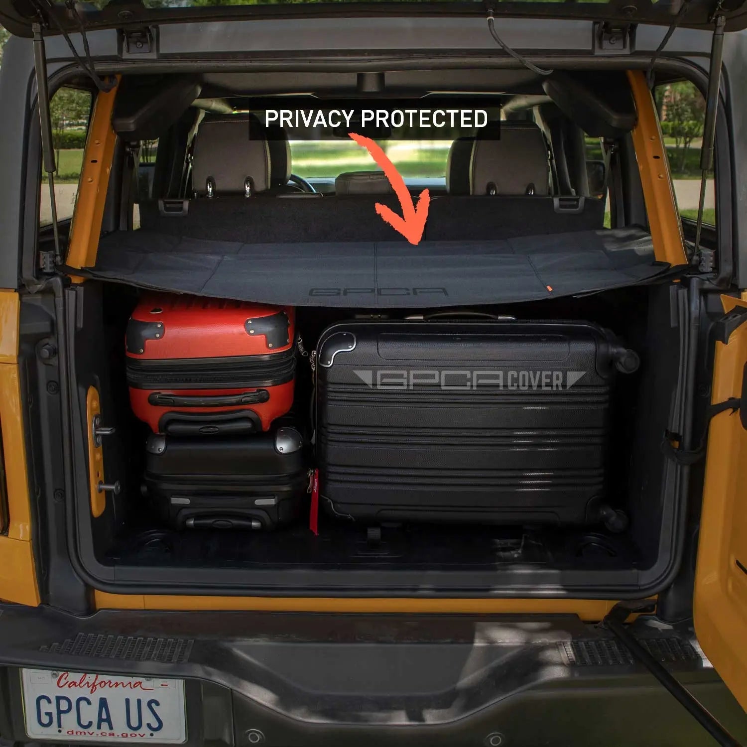 GPCA Ford Bronco 4DR Cargo Cover — Hardtop (2021+) — in-use photo