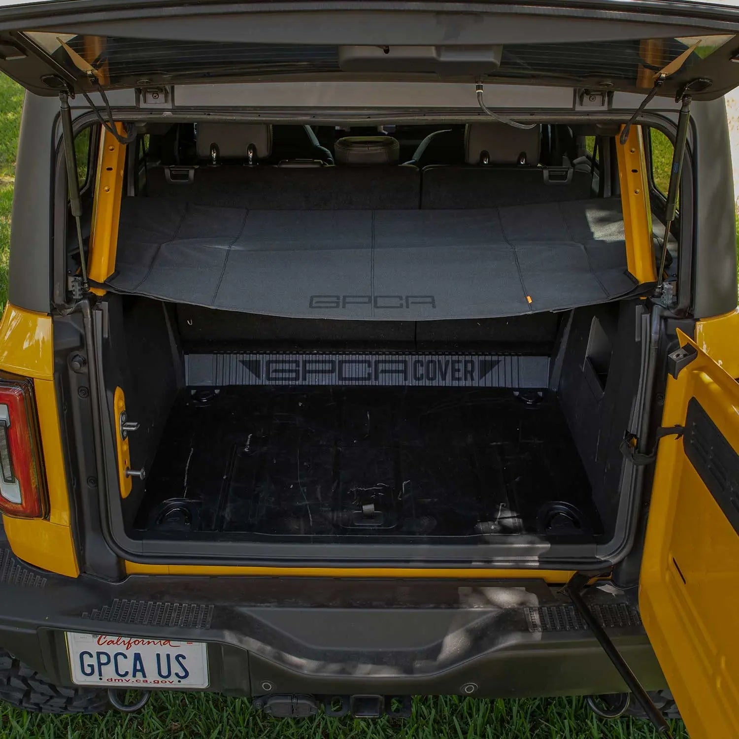 GPCA Ford Bronco 4DR Cargo Cover — Hardtop (2021+) — back view