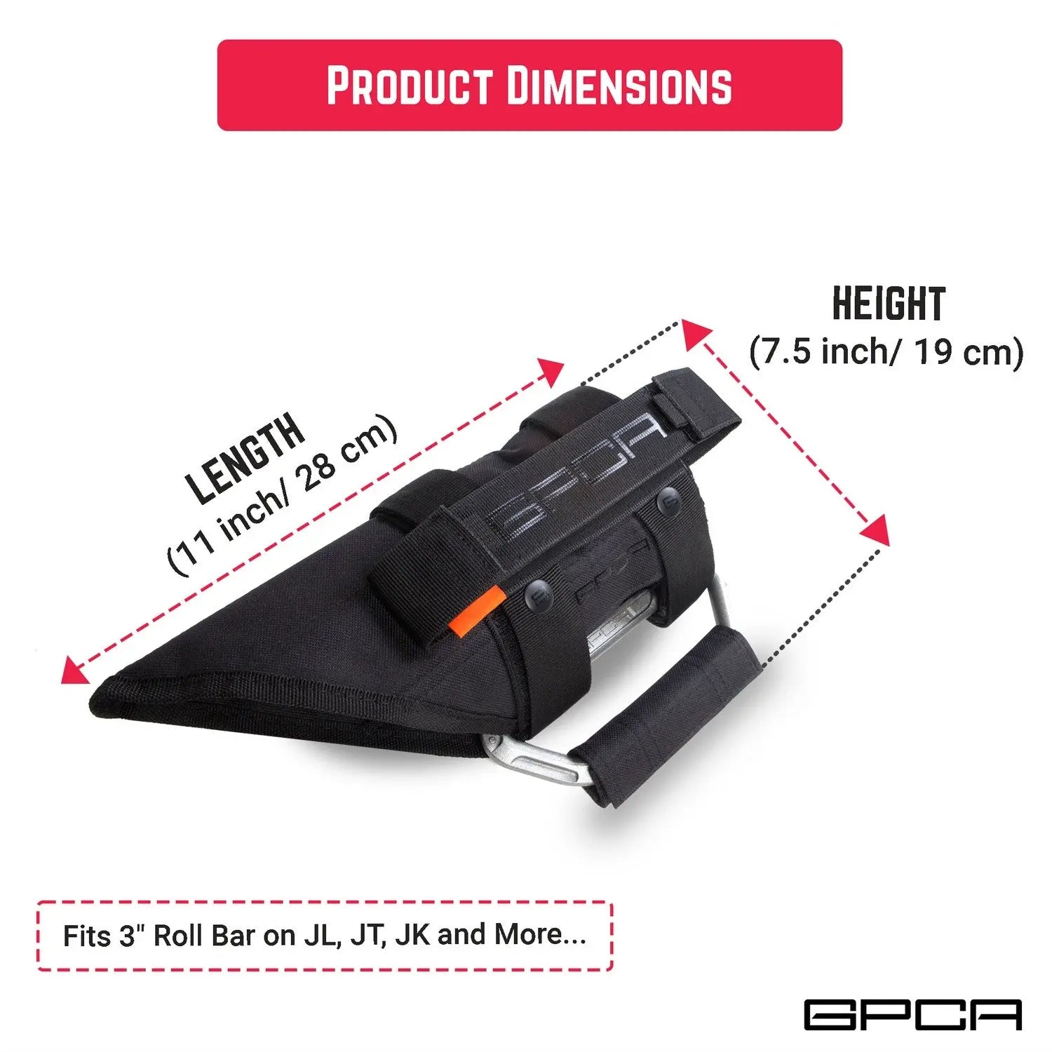 GP-Grip PRO Foldable Handle — Jeep Wrangler JK (2007–2023)