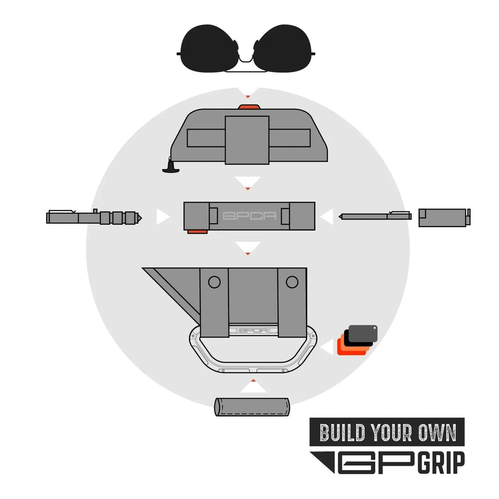 GPCA GP-Grip PRO Foldable Color Handles — Jeep Wrangler (2007–2023) — back view