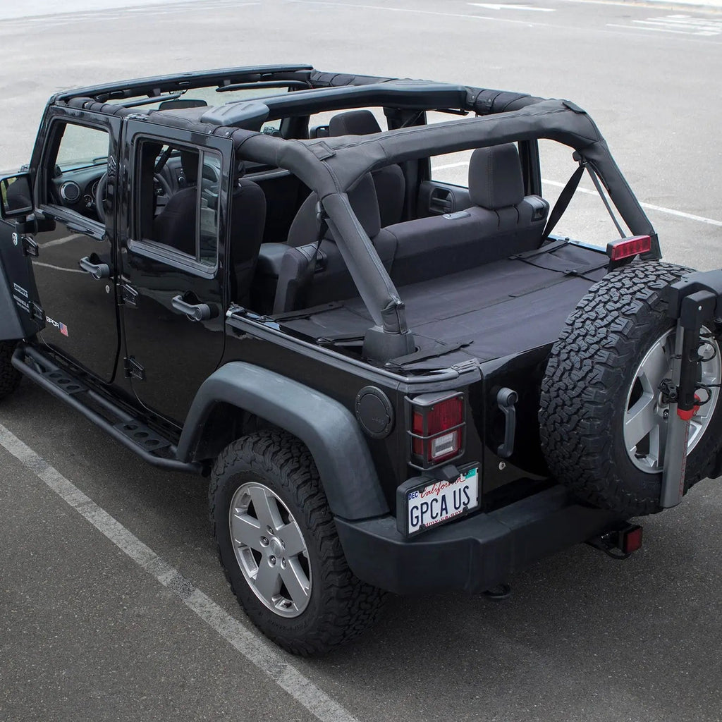 GPCA Jeep Wrangler JK 4DR Cargo Cover PRO (2007–2018) — detail close-up